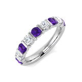 Diamond Oxshott Amethyst Ring | 1ct | Hallmarked Gold & Platinum