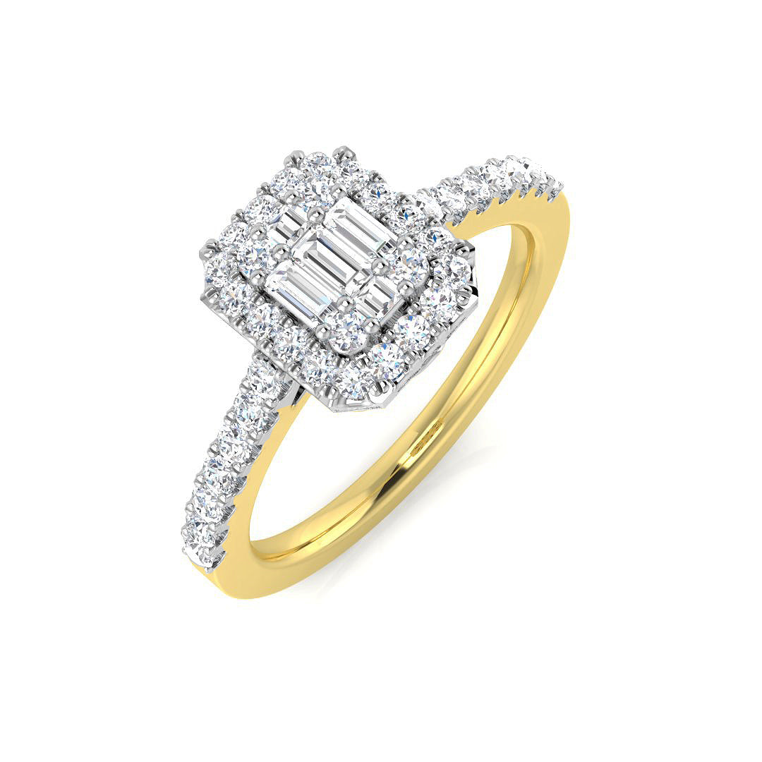 Diamond Feltham Baguette & Brilliant Ring | 0.5ct - 0.75ct
