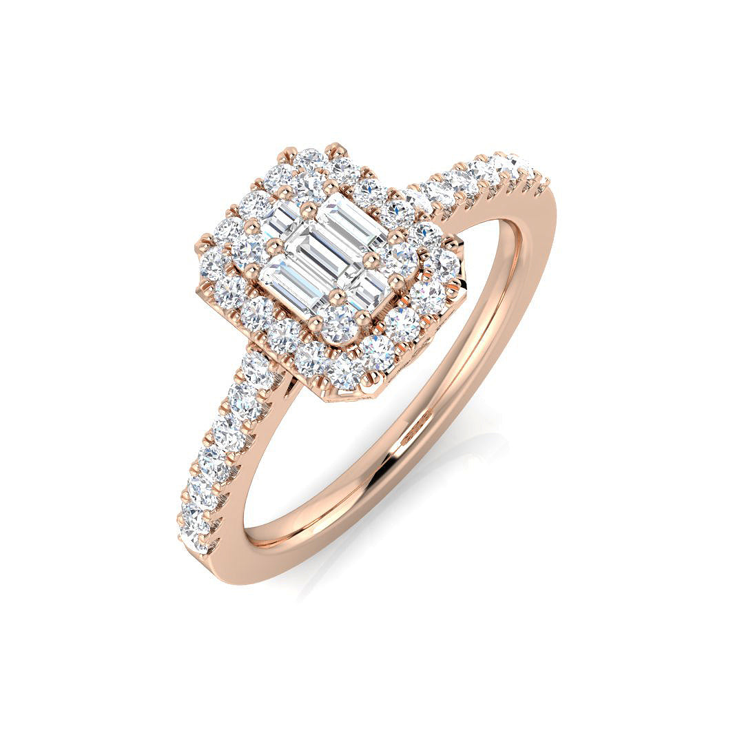 Diamond Feltham Baguette & Brilliant Ring | 0.5ct - 0.75ct