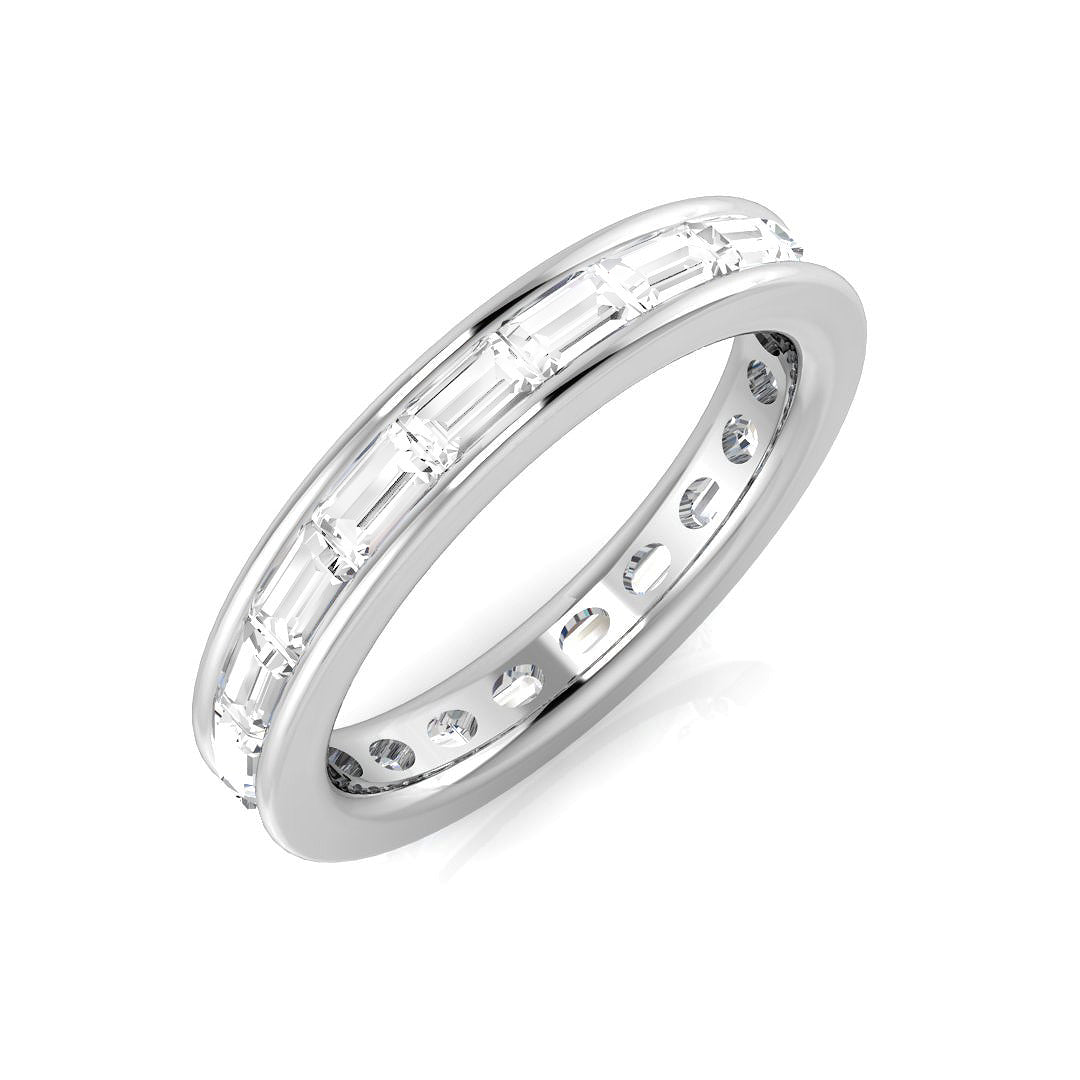 Natural Diamond Full Eternity Ring | 1ct - 1.25ct | Baguette Diamonds