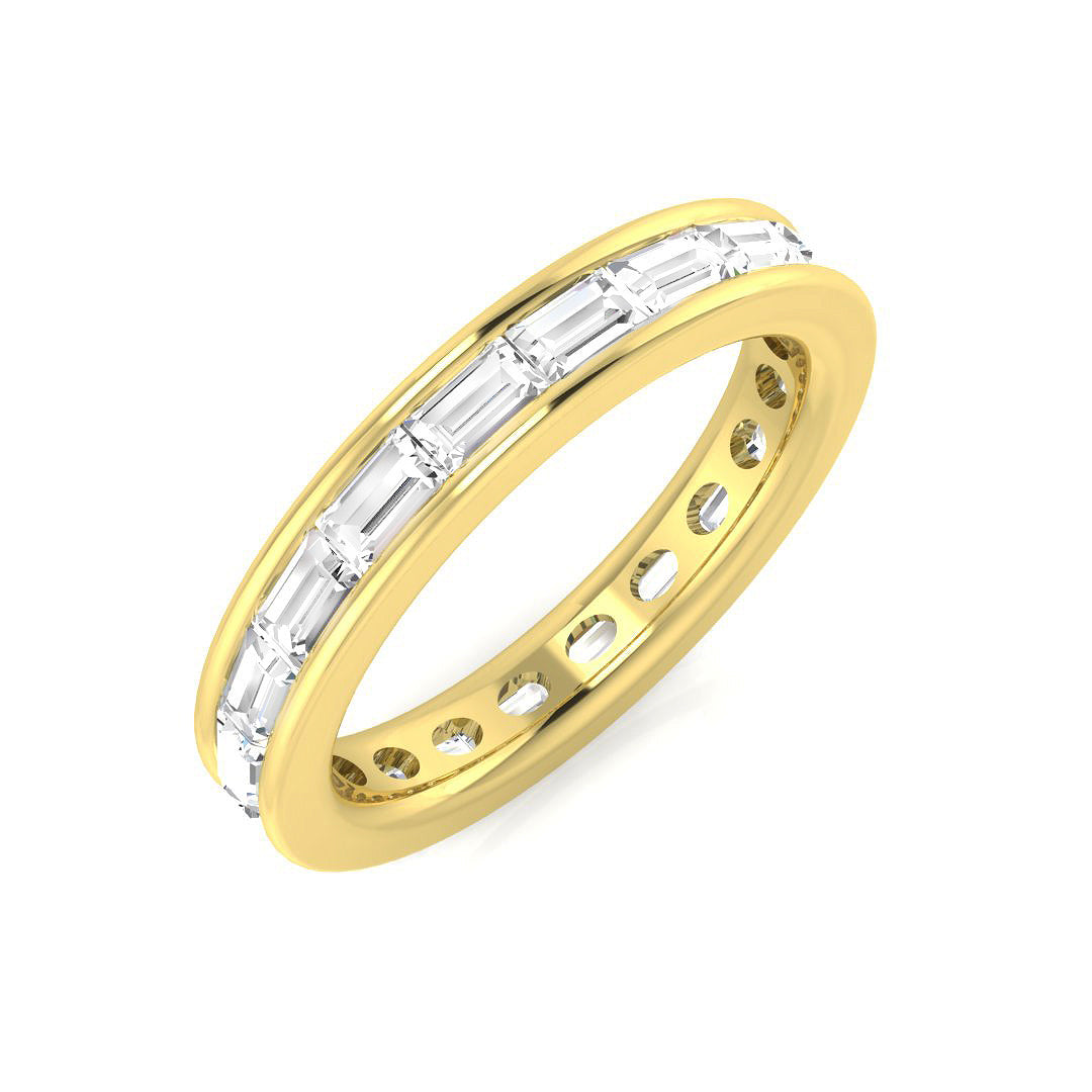 Natural Diamond Full Eternity Ring | 1ct - 1.25ct | Baguette Diamonds