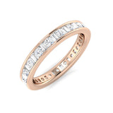 0.50 to 2.00ct Lab-Grown D/VVS Diamond Round Cut Channel Set Full Eternity Ring.