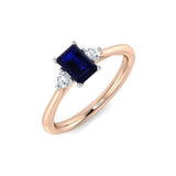 Diamond Highgrove Blue Sapphire Ring | 0.75ct - 4ct