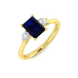 Diamond Highgrove Blue Sapphire Ring | 0.75ct - 4ct