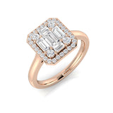 Diamond Bedford Baguette & Brilliant Ring | 0.15ct - 1ct