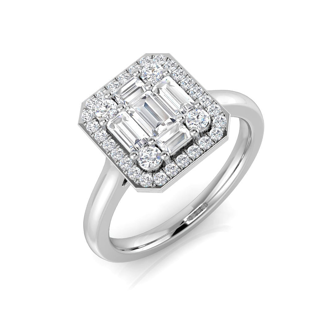 Diamond Bedford Baguette & Brilliant Ring | 0.15ct - 1ct