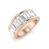 Lab-Grown Diamond Half Eternity Ring | Baguette Cut | Natural & Lab Diamond