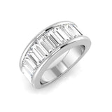 Lab-Grown Diamond Half Eternity Ring | Baguette Cut | Natural & Lab Diamond