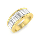 Lab-Grown Diamond Half Eternity Ring | Baguette Cut | Natural & Lab Diamond