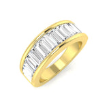 Halb-Ewigkeitsring mit 1,50–3,00 ct im Labor gezüchtetem Baguette-Diamanten (D/VVS)