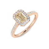 Morganite Diamond Engagement Ring | Halo Design | 0.75ct - 1.5ct