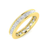 Luxury Princess Cut Diamond Full Eternity Ring | Hallmarked Gold & Platinum