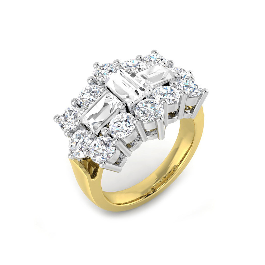 Diamond Waltob Baguette & Brilliant Ring | 2ct - 4.5ct