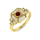 0.46Ct Diamond Ring in 9k Yellow Gold