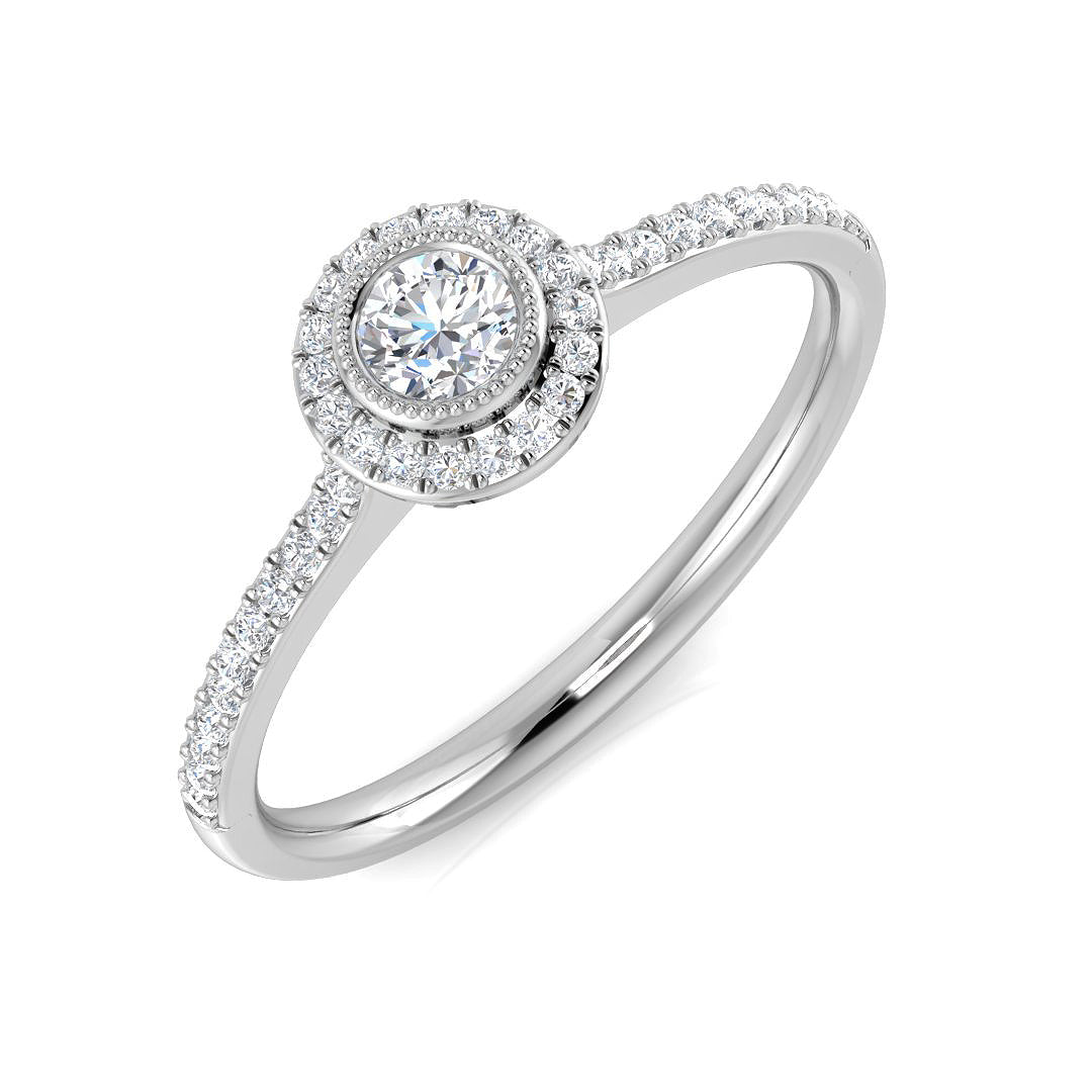Diamond Wimbsebon Engagement Ring | 0.25ct
