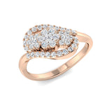 Lab-Grown Cluster Diamond Ring 0.5ct | UK Hallmarked