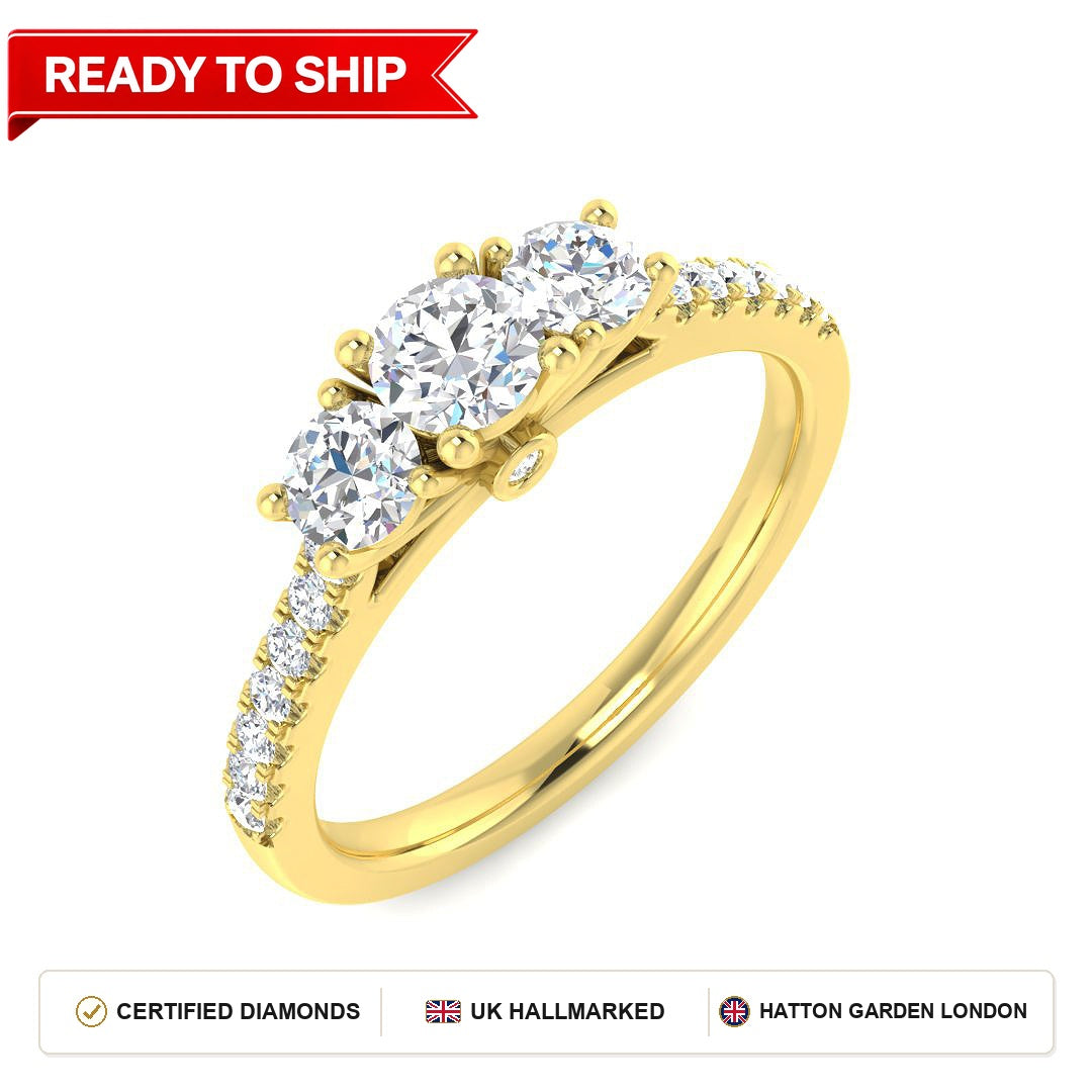 Lab grown diamond earring