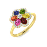 Diamond Divibe Multi Sapphire Ring | 1.5ct - 1.75ct