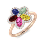 Diamond Divibe Multi Sapphire Ring | 1.5ct - 1.75ct
