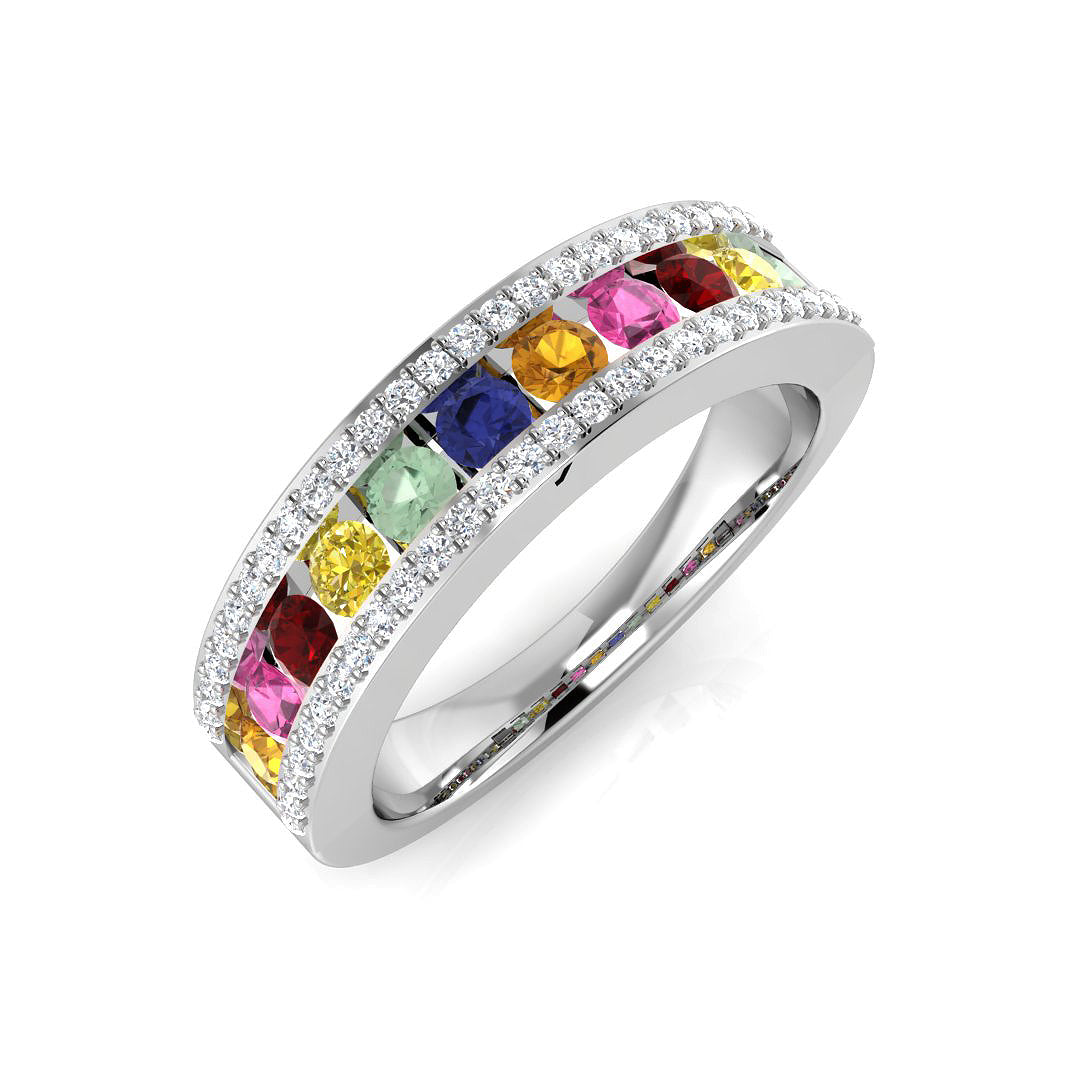 Diamond Belgravia Multi Sapphire Ring | 1.25ct