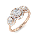 Diamond Bedford 3 Stone Ring | 0.5ct - 1ct