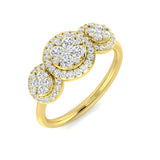 Diamond Bedford 3 Stone Ring | 0.5ct - 1ct