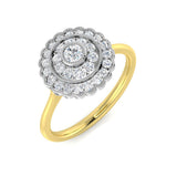 Diamond Balmoral Cluster Ring | 0.33ct | Hallmarked Gold & Platinum