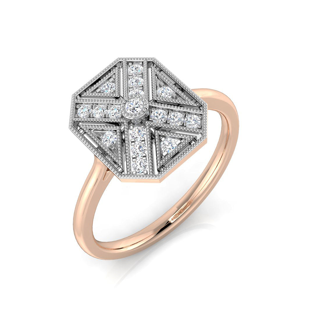 Diamond Briktol Vintage Ring | 0.15ct | Hallmarked Gold & Platinum
