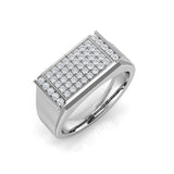 Diamond Pebrith Signet Ring | 0.5ct | Hallmarked Gold & Platinum