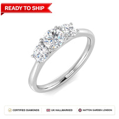 Lab grown diamond earring