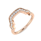 Round Diamond Open Frame Ring 0.25ct | Modern UK Hallmarked Gold & Platinum