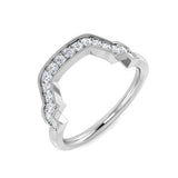 Round Diamond Open Frame Ring 0.25ct | Modern UK Hallmarked Gold & Platinum