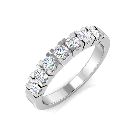 0.20–0.50Ct 7 Stone Diamond Ring | Lab & Natural | Gold & Platinum
