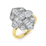 Lab-Grown Diamond Vintage Ring | 1ct | Hallmarked Gold & Platinum