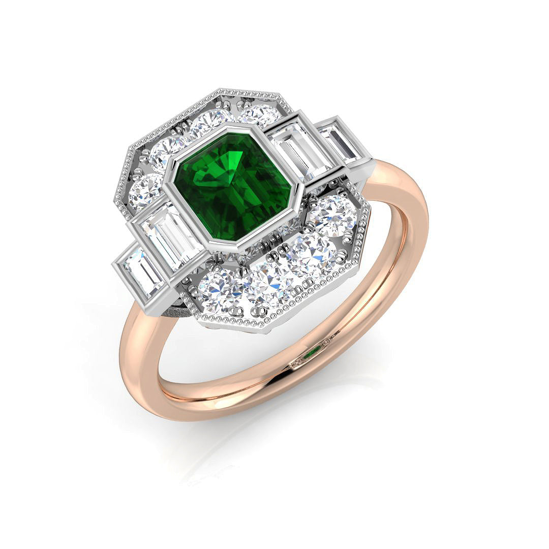 Diamond Finchley Blue Sapphire Ring | 1.5ct - 1.75ct