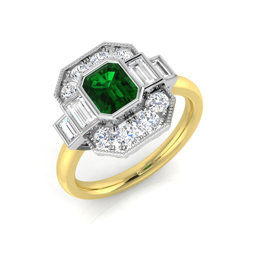 Diamond Finchley Blue Sapphire Ring | 1.5ct - 1.75ct