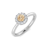 Diamond Witley Morganite Ring | 0.33ct | Hallmarked Gold & Platinum