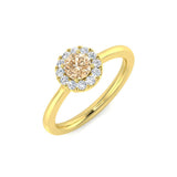 Diamond Witley Morganite Ring | 0.33ct | Hallmarked Gold & Platinum
