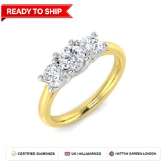 Lab grown diamond earring