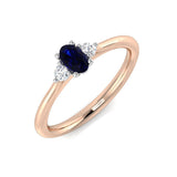 Three Stone Sapphire Ring