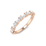 Diamond Bath Half Eternity Ring | 0.5ct | Hallmarked Gold & Platinum
