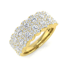 1.40Carat D-E/VS Lab Grown Diamond Fancy Wedding Ring 9k Yellow Gold Ready To Ship
