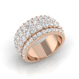 Diamond Abergeldie Pave Ring | 2.5ct | Hallmarked Gold & Platinum