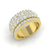 Diamond Abergeldie Pave Ring | 2.5ct | Hallmarked Gold & Platinum