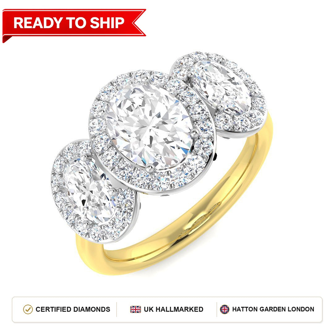 Lab grown diamond earring