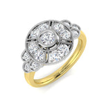 Vintage Halo Diamond Ring | 0.33 - 0.75 Ct | Lab-Grown & Natural Diamonds