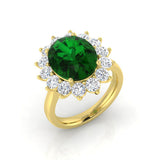 oval emerald engagement ring with diamonds