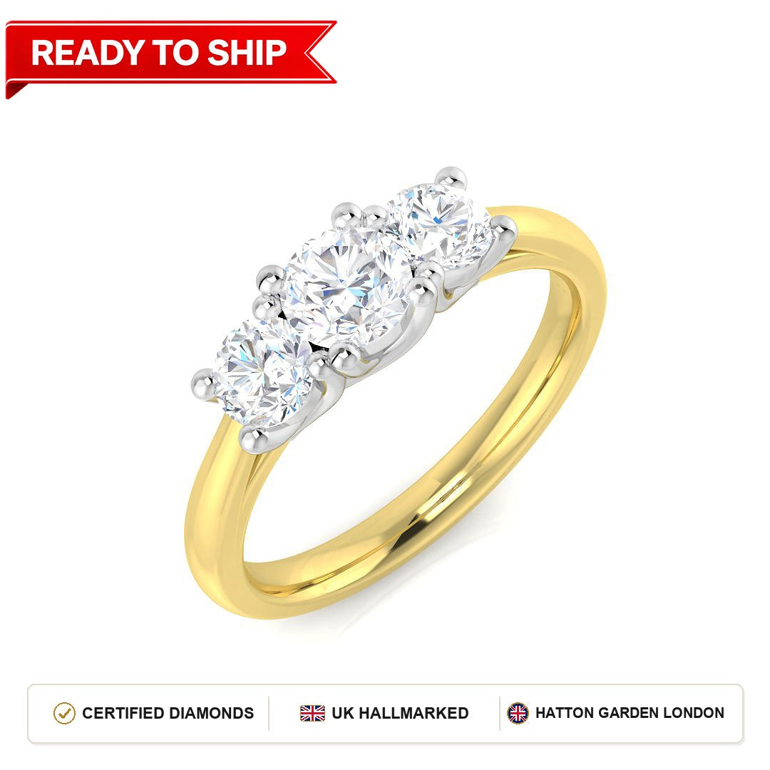 Lab grown diamond earring