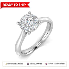 Lab grown diamond earring