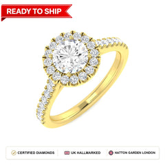 Lab grown diamond earring